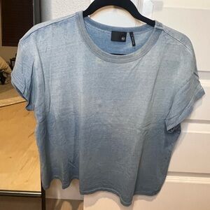 AG Adriano Goldschmied Light Blue Short Sleeve Tee